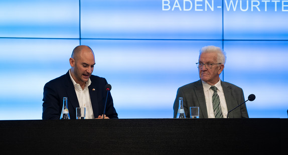 Landespressekonferenz mit MP und Danyal Bayaz